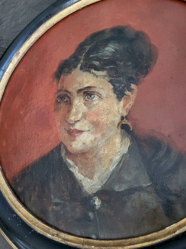 TABLEAU MEDAILLON PORTRAIT NAPOLEON III