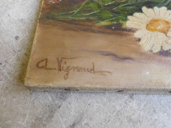 TABLEAU NATURE MORTE SIGNEE VIGNAUD N° 1