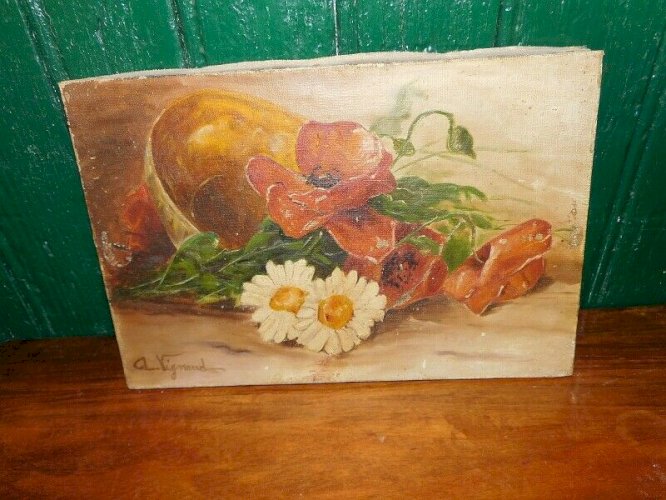 TABLEAU NATURE MORTE SIGNEE VIGNAUD N° 1