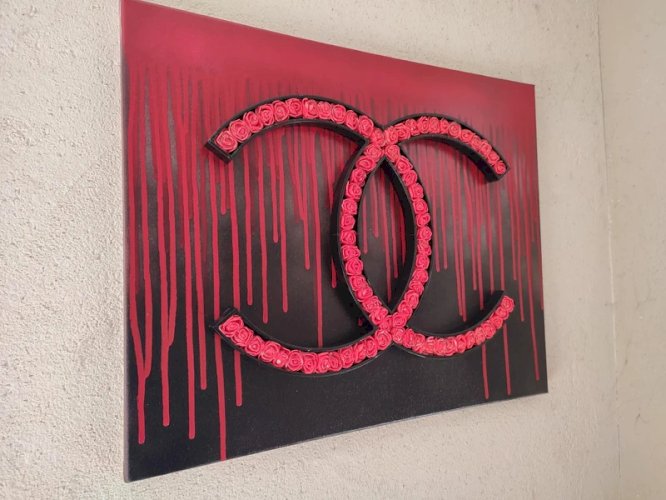 tableau original CC signé PBS en bon etat