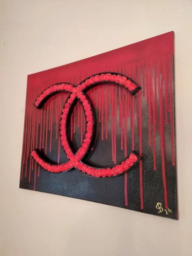 tableau original CC signé PBS en bon etat