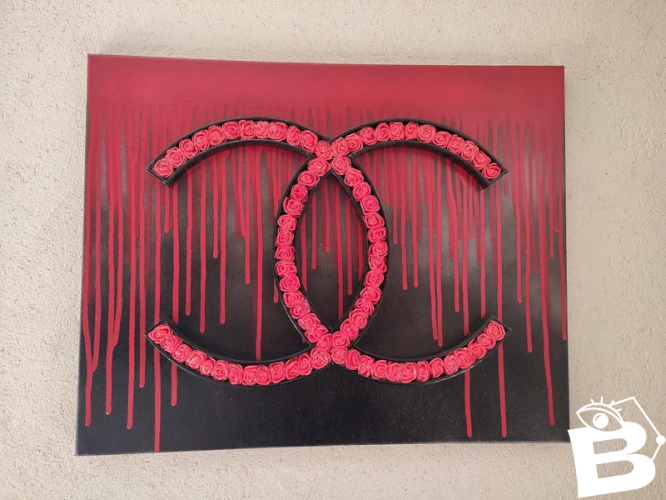 tableau original CC signé PBS en bon etat