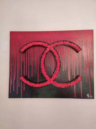 tableau original CC signé PBS en bon etat