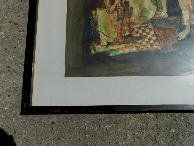 TABLEAU PEINTURE AQUARELLE MANILI 77 ERNESTO MUSICOS