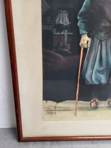 TABLEAU PEINTURE AQUARELLE ROBERT LASQUIN