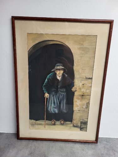 TABLEAU PEINTURE AQUARELLE ROBERT LASQUIN