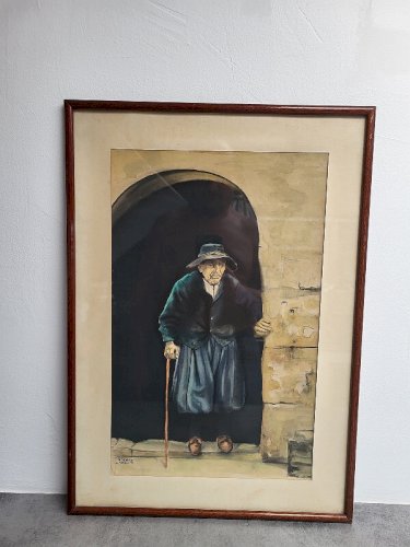 TABLEAU PEINTURE AQUARELLE ROBERT LASQUIN