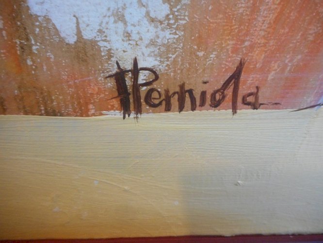 TABLEAU PEINTURE EMPREINTES MUSICALES DE FRANCOISE PERNIOLA BEZIERS