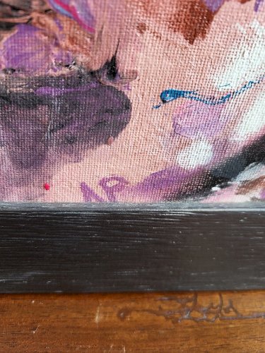 TABLEAU PEINTURE HUILE SUR PANNEAU PORTRAIT D'ENFANT SIGNE AP AMAURY PONTVIANNE