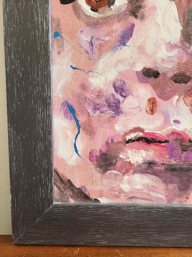 TABLEAU PEINTURE HUILE SUR PANNEAU PORTRAIT D'ENFANT SIGNE AP AMAURY PONTVIANNE