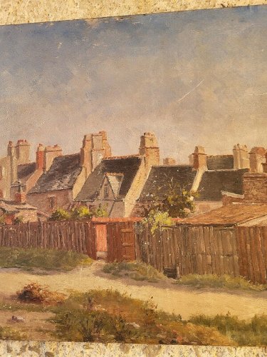 TABLEAU PEINTURE HUILE SUR PANNEAU SIGNE DELACOUR 1894