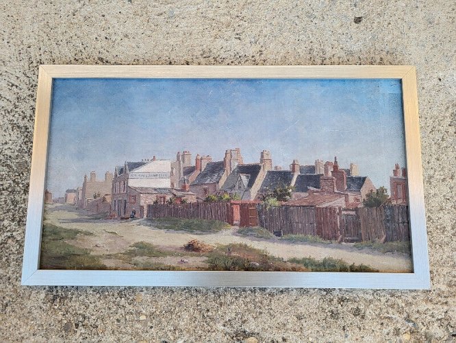 TABLEAU PEINTURE HUILE SUR PANNEAU SIGNE DELACOUR 1894