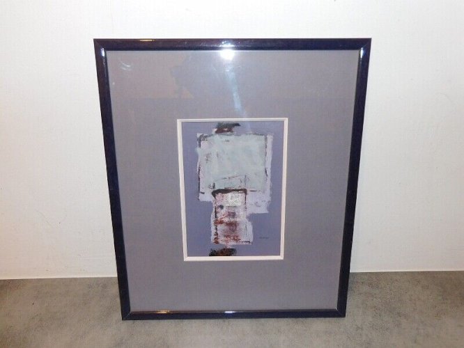 TABLEAU PEINTURE HUILE SUR PAPIER SIGNE RUTILI CHARLES N° 1