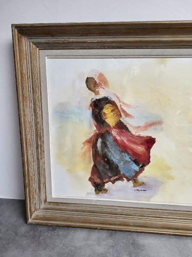 TABLEAU PEINTURE HUILE SUR TOILE A IDENTIFIER