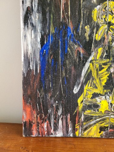 TABLEAU PEINTURE HUILE SUR TOILE DE AMAURY PONTVIANNE N10