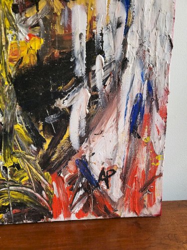 TABLEAU PEINTURE HUILE SUR TOILE DE AMAURY PONTVIANNE N10