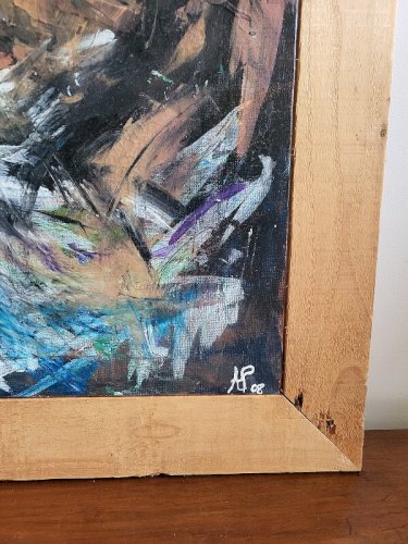 TABLEAU PEINTURE HUILE SUR TOILE IL REVAIT SI SOUVENT ... DE AMAURY PONTVIANNE