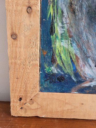 TABLEAU PEINTURE HUILE SUR TOILE IL REVAIT SI SOUVENT ... DE AMAURY PONTVIANNE
