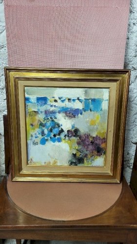 TABLEAU PEINTURE HUILE SUR TOILE MAURICE ELIE SARTHOU SIGNE DE 1961