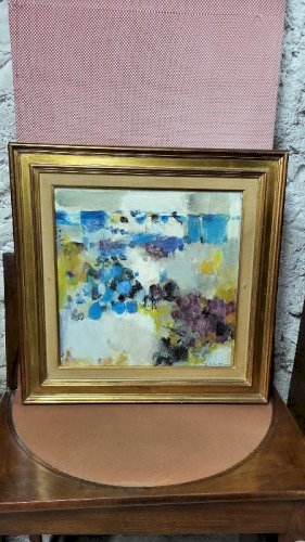 TABLEAU PEINTURE HUILE SUR TOILE MAURICE ELIE SARTHOU SIGNE DE 1961