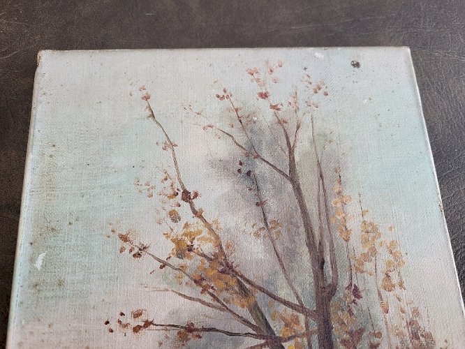 TABLEAU PEINTURE HUILE SUR TOILE SIGNE G.VITT DU XIX ème SIECLE