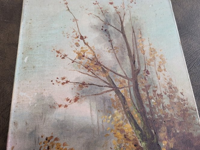 TABLEAU PEINTURE HUILE SUR TOILE SIGNE G.VITT DU XIX ème SIECLE
