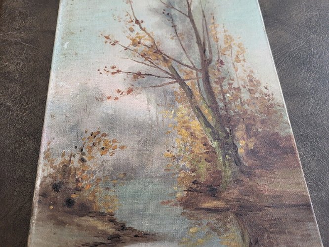 TABLEAU PEINTURE HUILE SUR TOILE SIGNE G.VITT DU XIX ème SIECLE