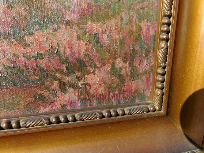 TABLEAU PEINTURE HUILE SUR TOILE SIGNE JEAN RAIMBAULT