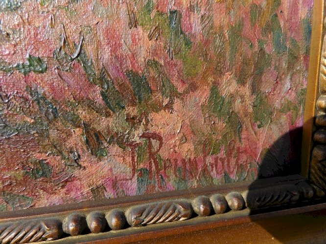 TABLEAU PEINTURE HUILE SUR TOILE SIGNE JEAN RAIMBAULT