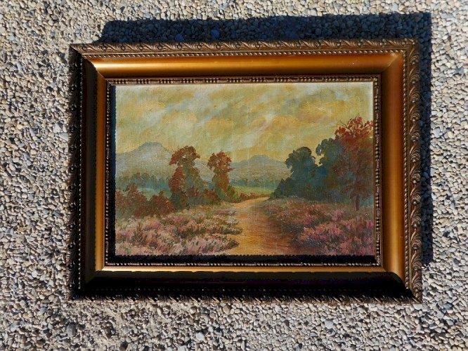 TABLEAU PEINTURE HUILE SUR TOILE SIGNE JEAN RAIMBAULT