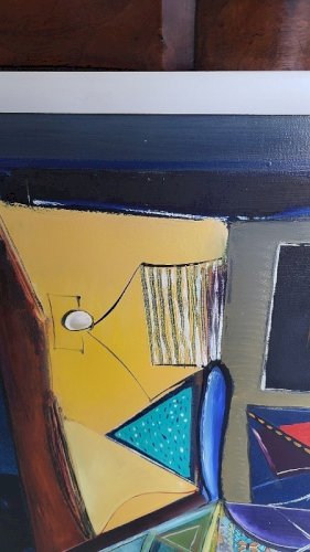 TABLEAU PEINTURE HUILE SUR TOILE SIGNEE OGNIAN KOUZMANOV 1961