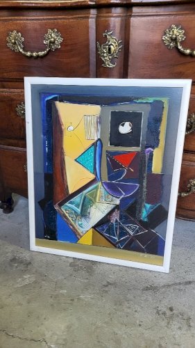 TABLEAU PEINTURE HUILE SUR TOILE SIGNEE OGNIAN KOUZMANOV 1961