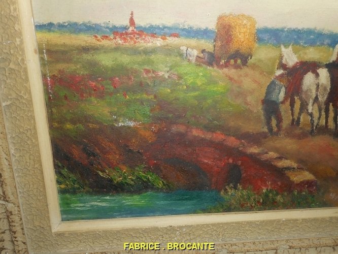 TABLEAU PEINTURE J.BUSQUE 1942