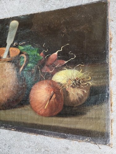 TABLEAU PEINTURE NATURE MORTE SIGNE "JB"