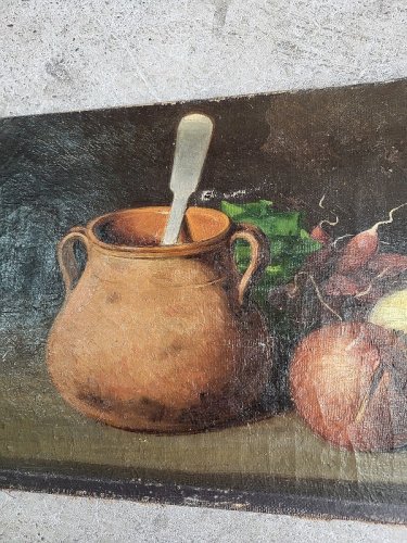 TABLEAU PEINTURE NATURE MORTE SIGNE "JB"