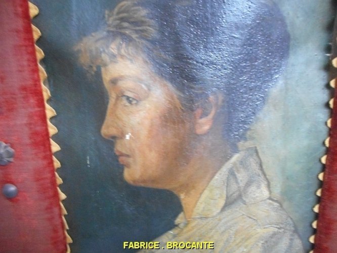 TABLEAU PEINTURE PORTRAIT SUR TOILE