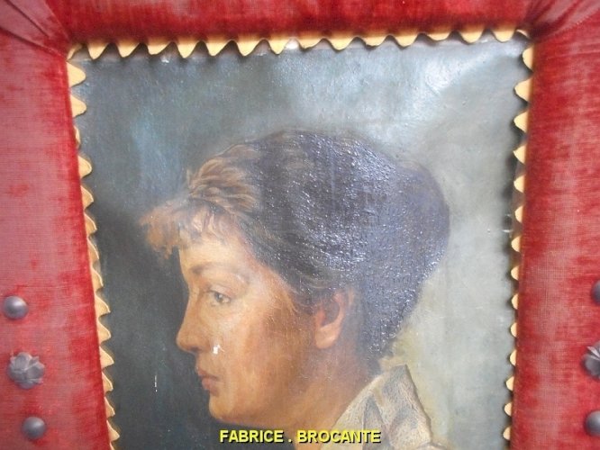 TABLEAU PEINTURE PORTRAIT SUR TOILE