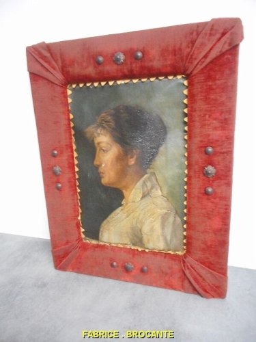 TABLEAU PEINTURE PORTRAIT SUR TOILE