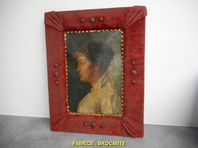 TABLEAU PEINTURE PORTRAIT SUR TOILE
