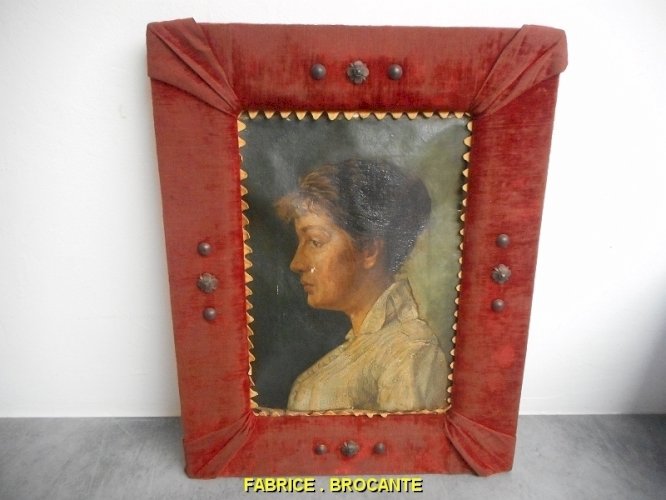 TABLEAU PEINTURE PORTRAIT SUR TOILE