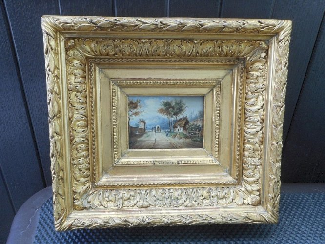 TABLEAU PEINTURE SIGNE ALLARD DU XIX ème SIECLE