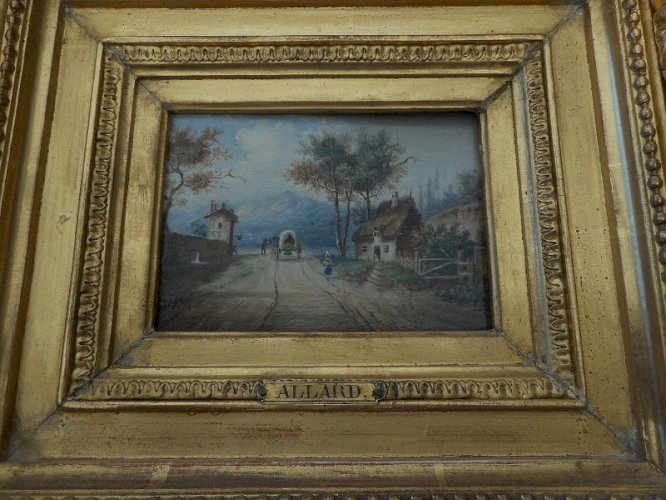 TABLEAU PEINTURE SIGNE ALLARD DU XIX ème SIECLE
