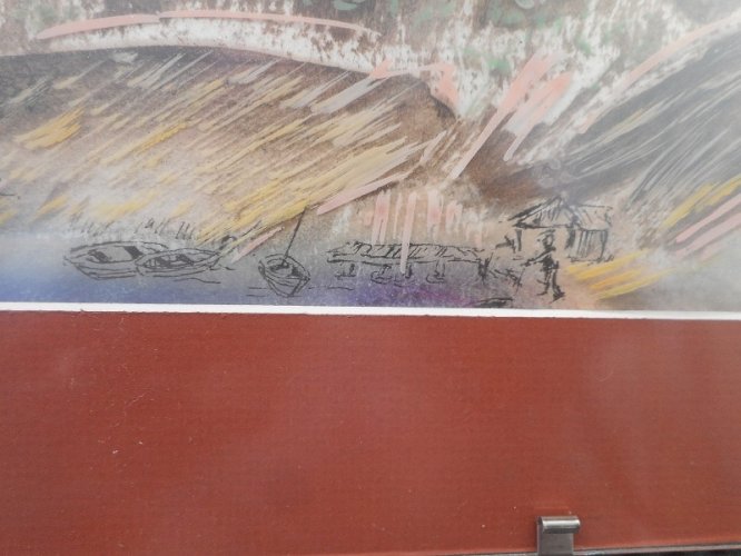 TABLEAU PEINTURE SIGNE LAMAD DM