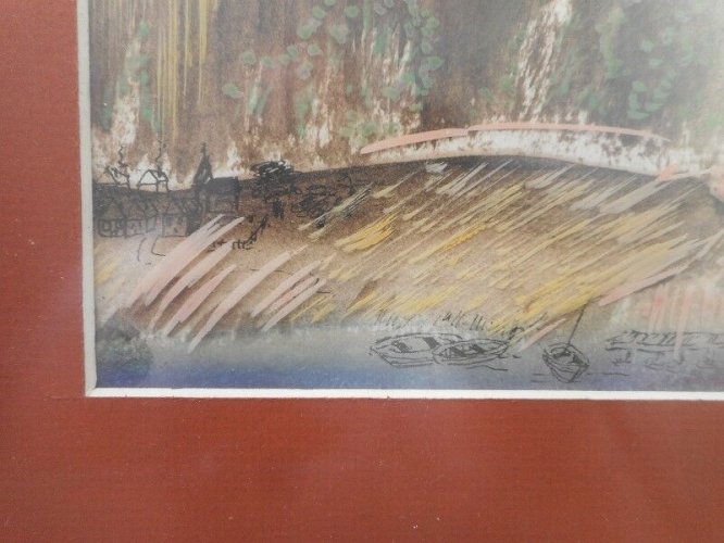 TABLEAU PEINTURE SIGNE LAMAD DM