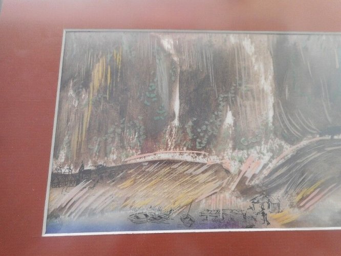 TABLEAU PEINTURE SIGNE LAMAD DM