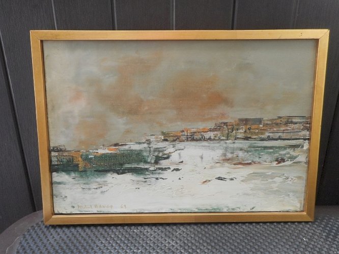 TABLEAU PEINTURE SIGNE MICHEL BRUCE 69