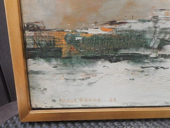 TABLEAU PEINTURE SIGNE MICHEL BRUCE 69