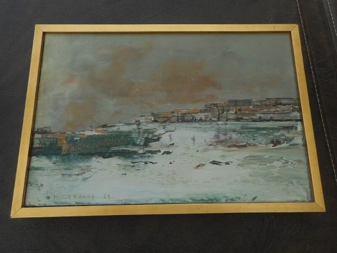 TABLEAU PEINTURE SIGNE MICHEL BRUCE 69