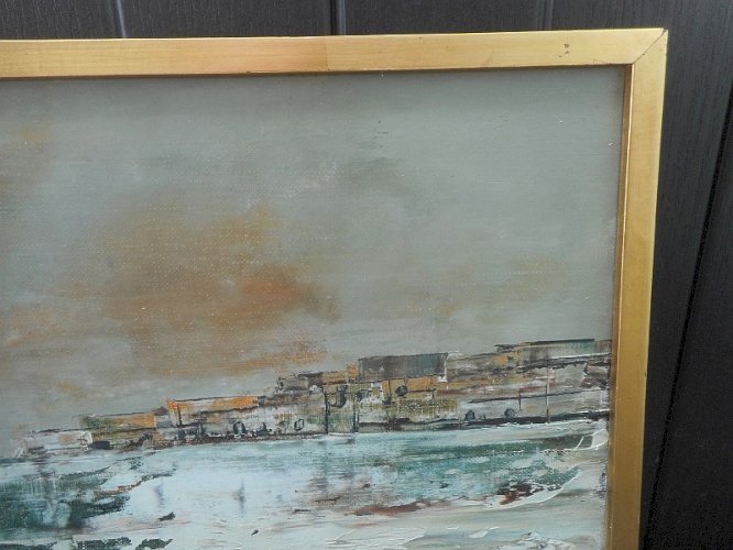 TABLEAU PEINTURE SIGNE MICHEL BRUCE 69