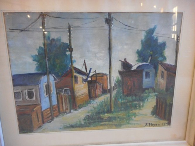 TABLEAU PEINTURE SIGNEE SYLVIANE PAGANI 53 N° 3